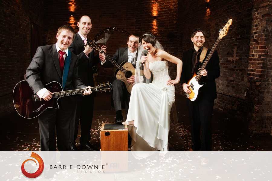 rock-n-roll-bride Christy and Garfield's wedding at Packington Moor 6