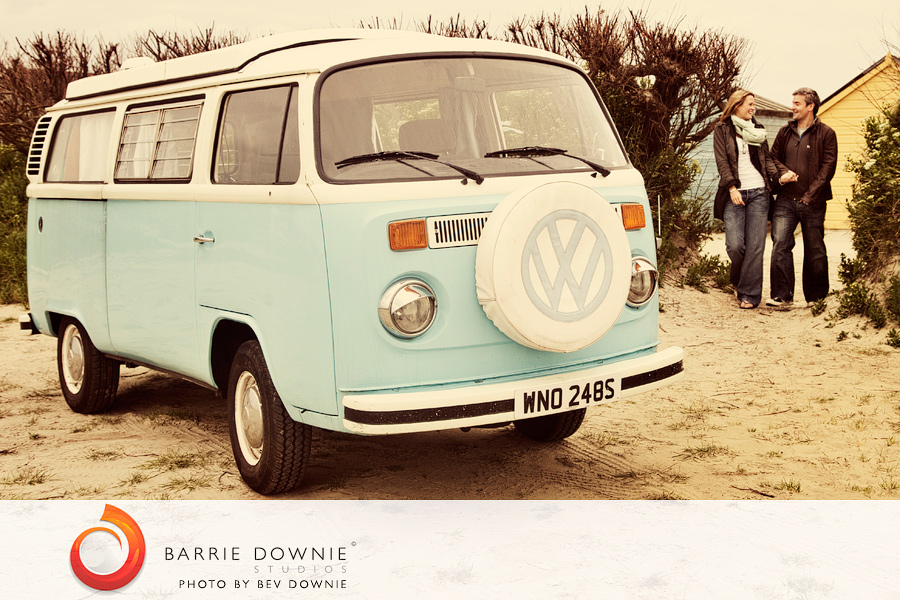 Sarah and Mark's pre-wedding portrait at West Wittering Beach 1