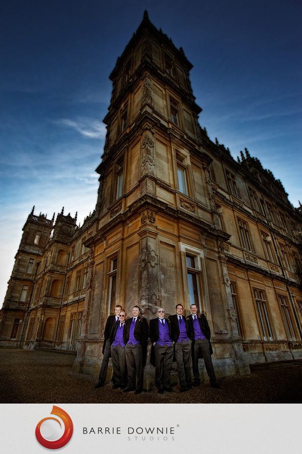 donwton-abbey-boys Melissa & Neil's wedding at Highclere Castle 1