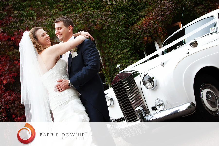 rolls royce at kent wedding high rocks venue