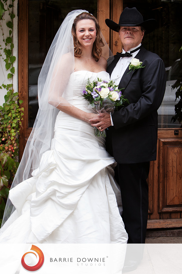 bride and father at wedding venue high rocks kent
