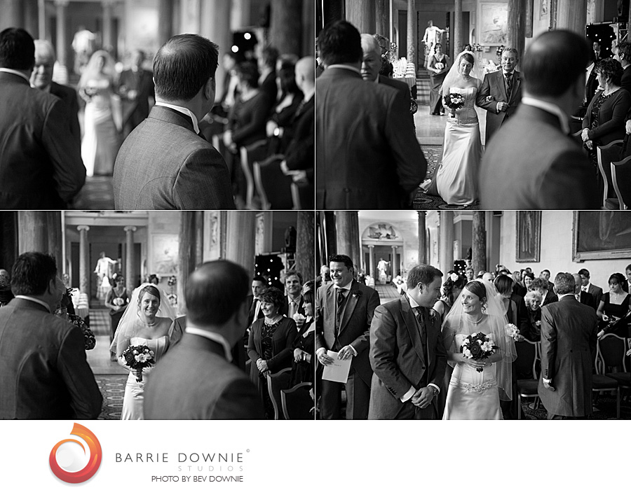 Kala and Julian's wedding at The Sculpture Gallery, Woburn Abbey 1
