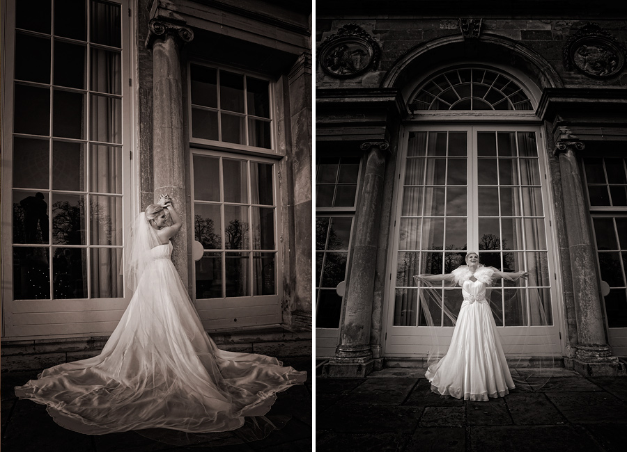 bride-at-woburn-wedding Naomi & James's wedding at Woburn Sculpture Gallery 10