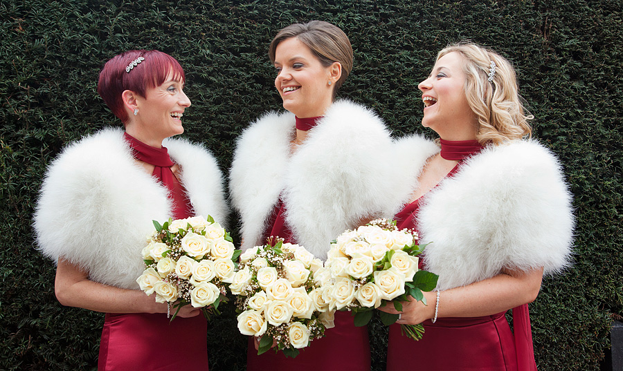 bridesmaids-at-brocket-hall-wedding Debbie & Craig's wedding at Brocket Hall 6