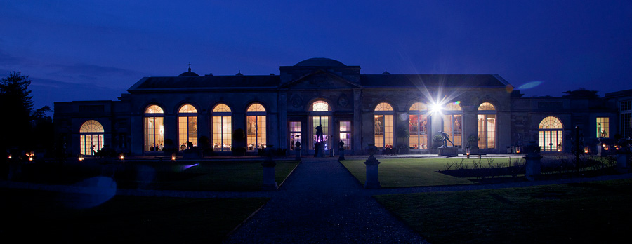 woburn-sculpture-gallery-wedding-at-night Naomi & James's wedding at Woburn Sculpture Gallery 14