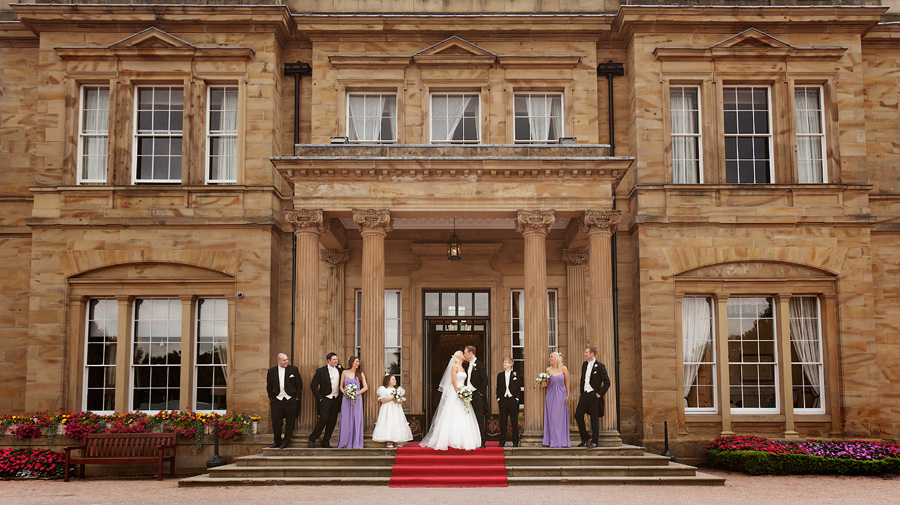 weddings-at-oulton-hall-bridal-party Cherie & Adam's wedding at Oulton Hall Leeds 2