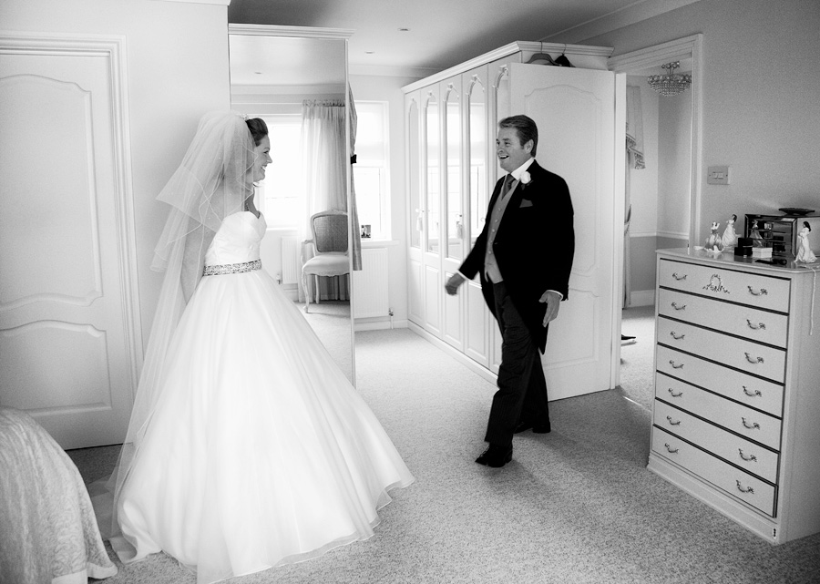 bride in Caroline Castigliano Wedding Dress
