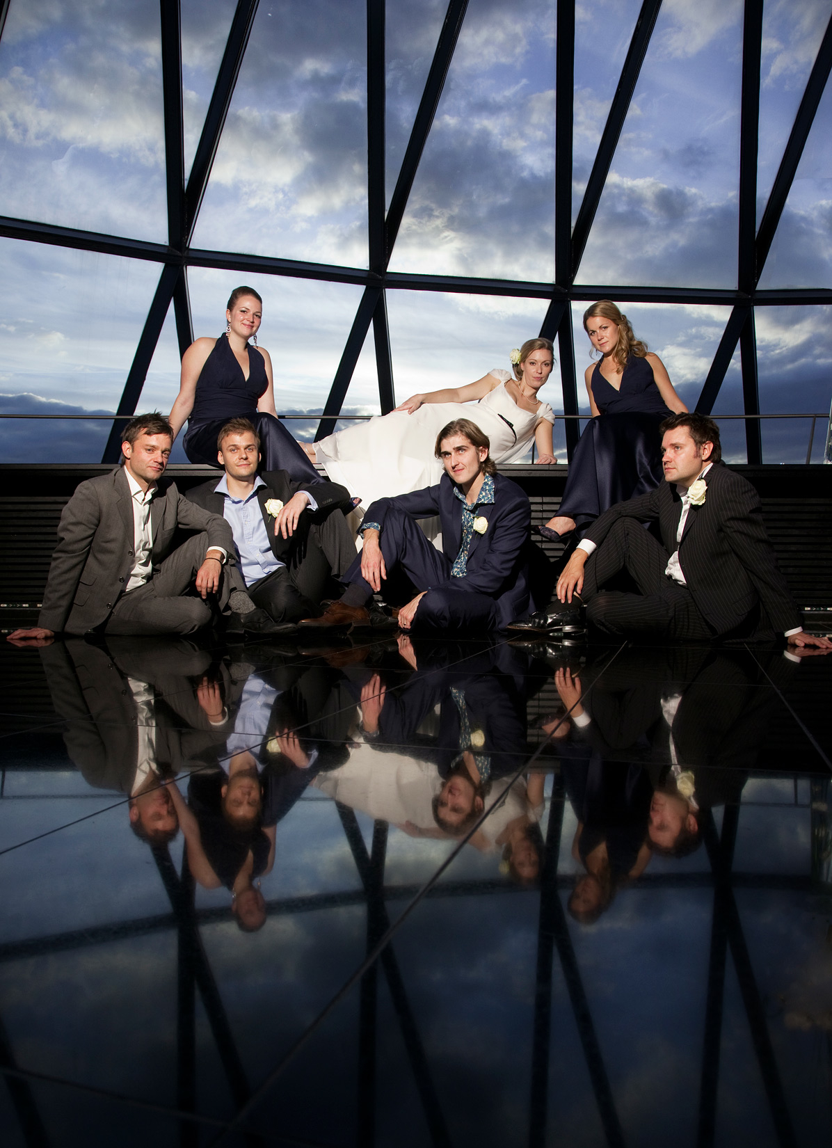London wedding photography gherkin wedding group