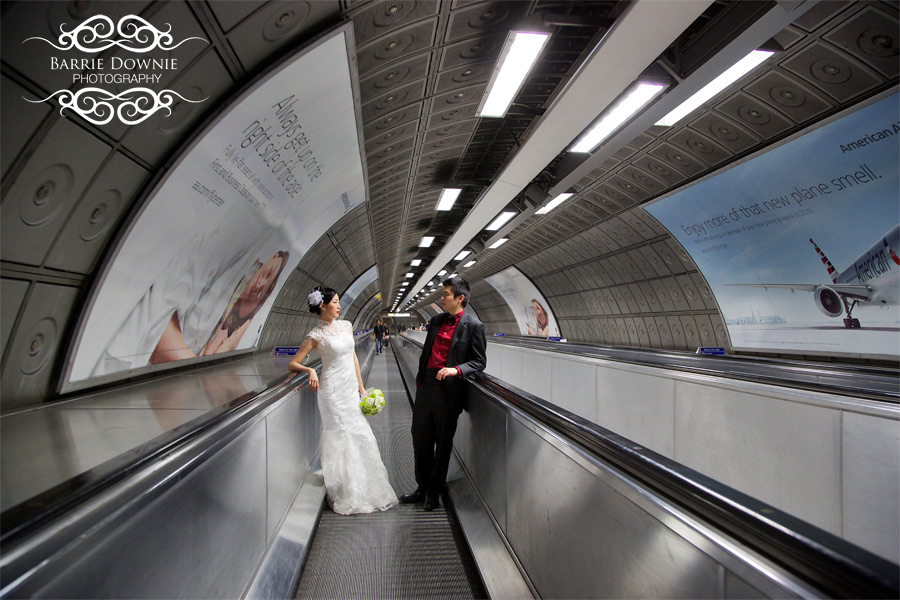 underground-station-bride-and-groom-in-london