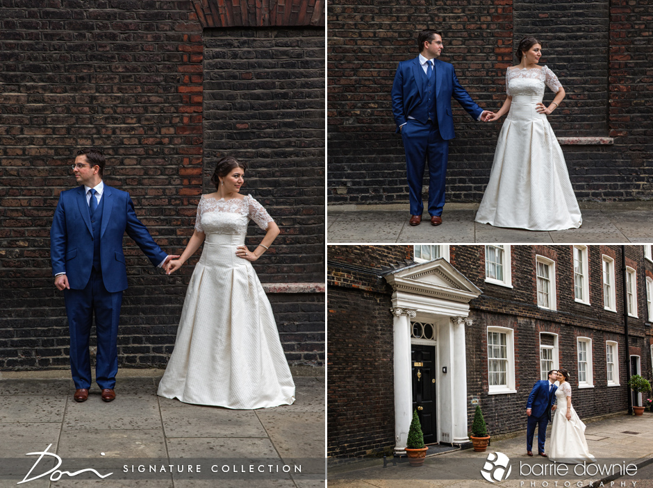 bride and groom london wedding