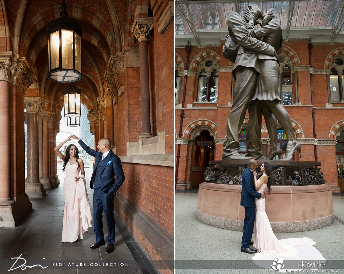 london wedding photographer st pancreas wedding two lovers