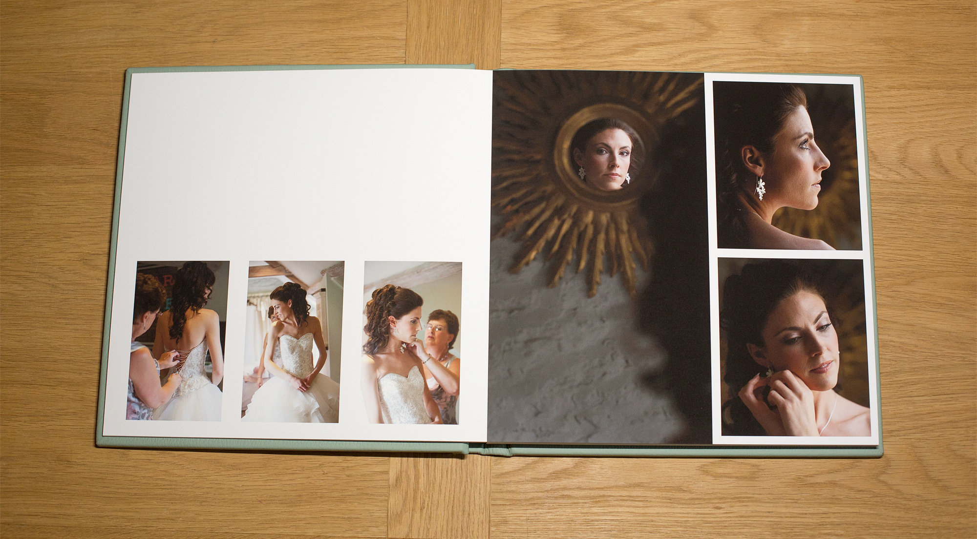 Fine-art wedding album from a Marylebone Old Town Hall wedding by Barrie Downie