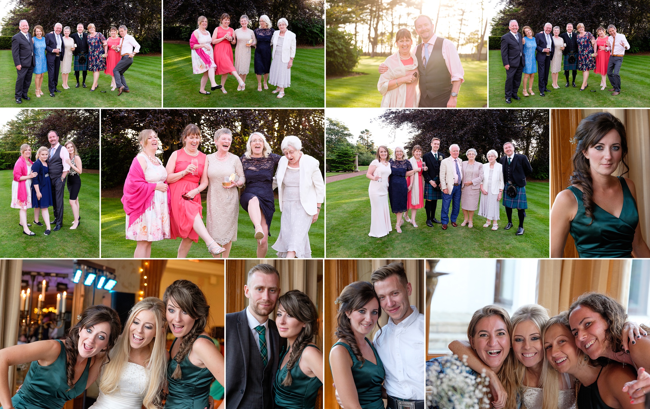 loch green house wedding guests