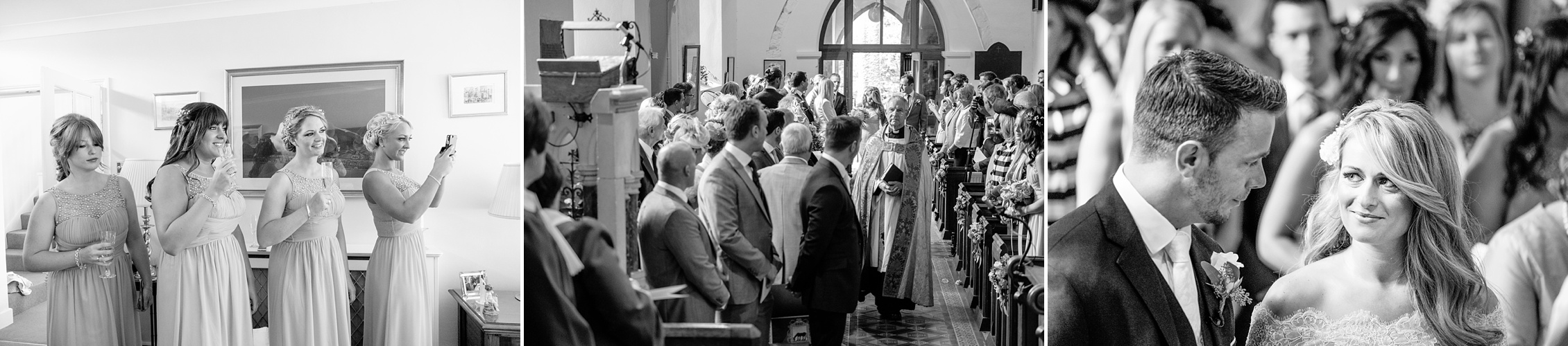black and white wedding photos