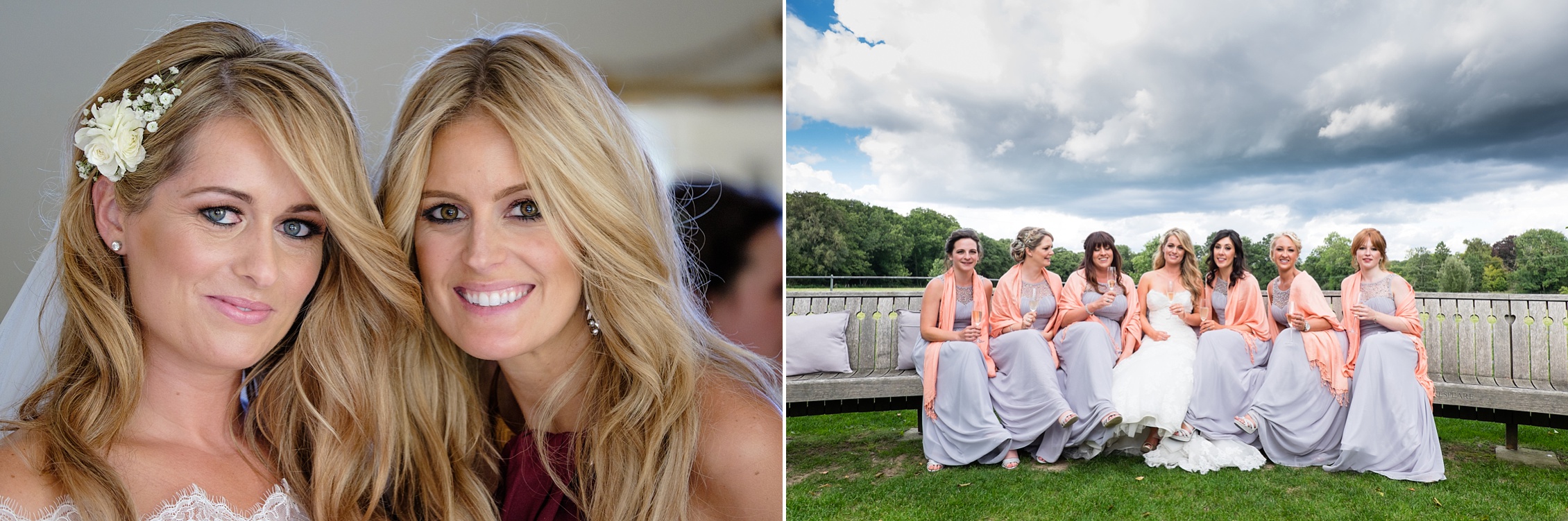 bride and bridesmaids