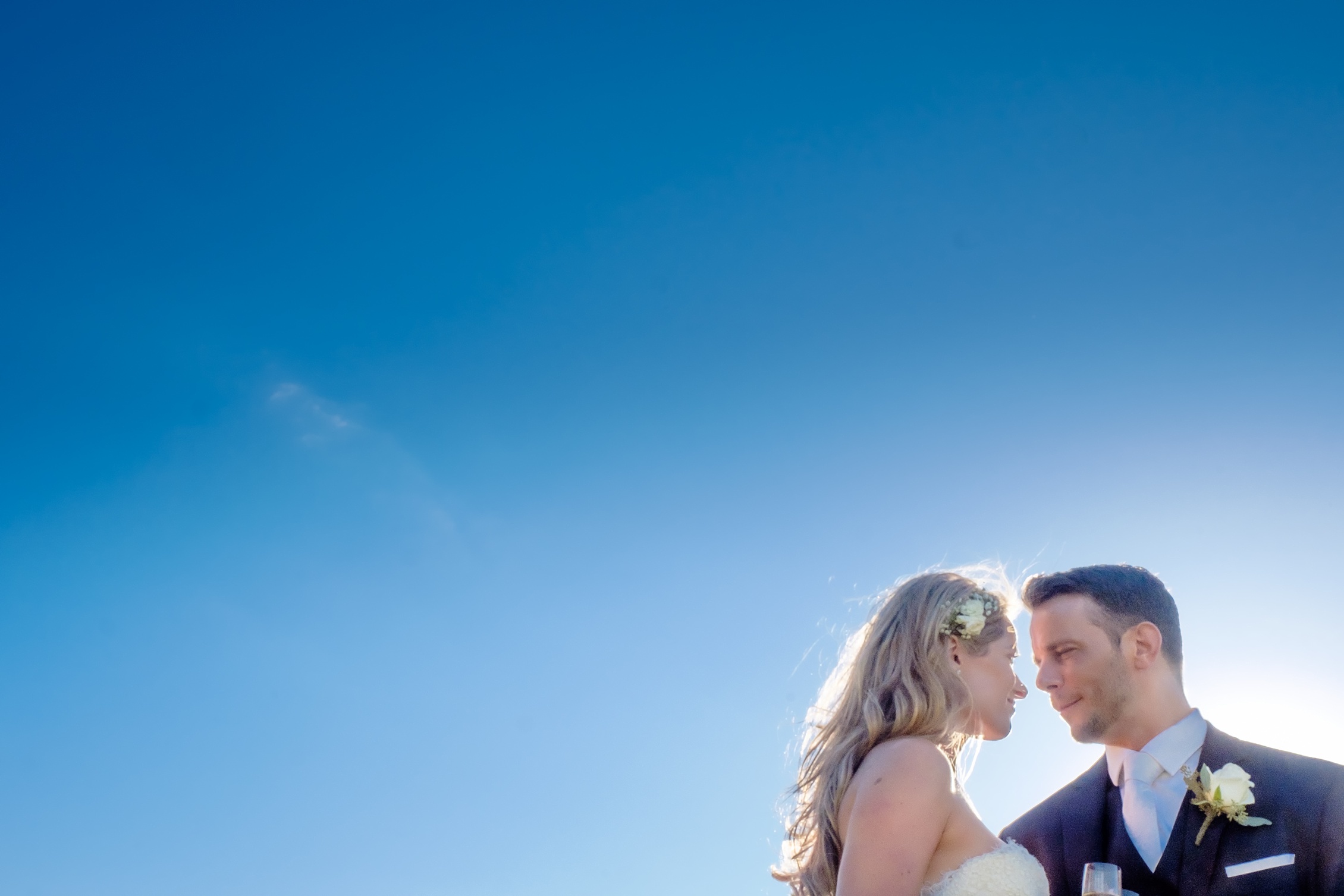 bride and groom at wedding