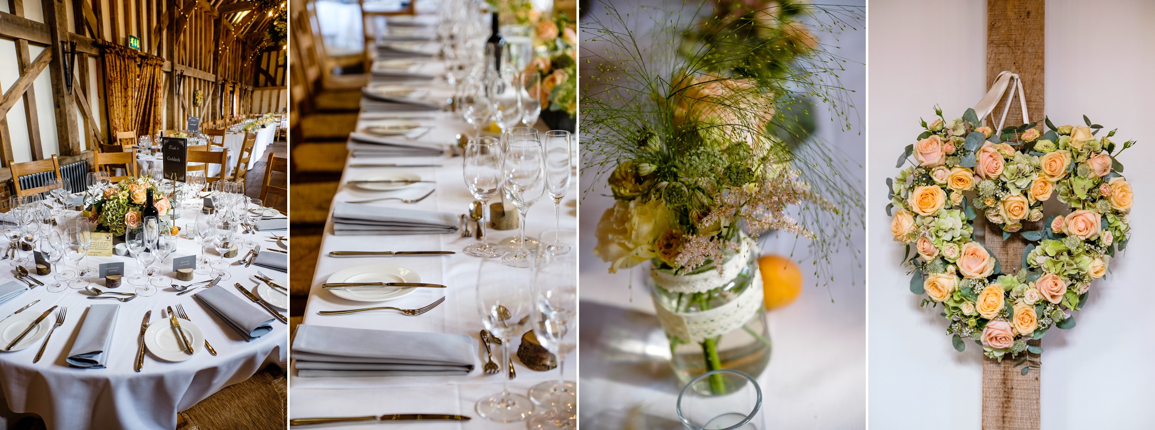 detials and place settings at wedding