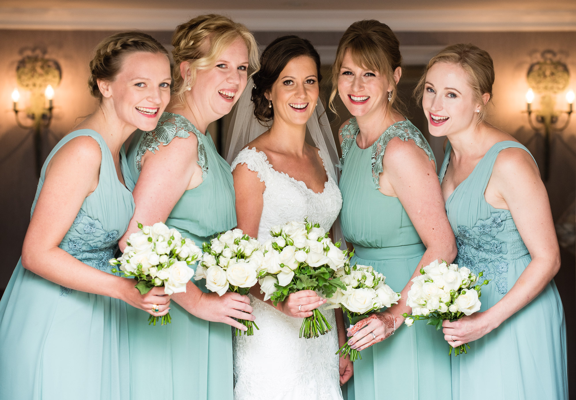 Bridesmaids at a Goodwood House wedding