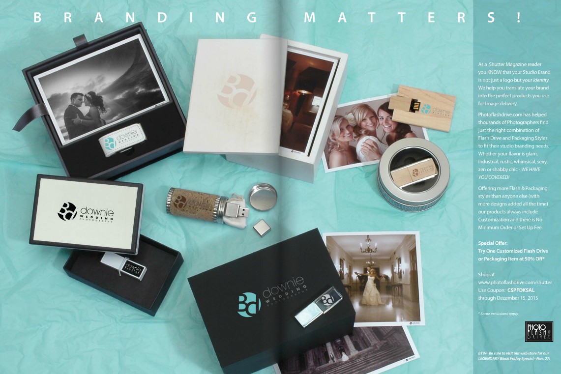 photoflash drive for branded usb drives and packaging