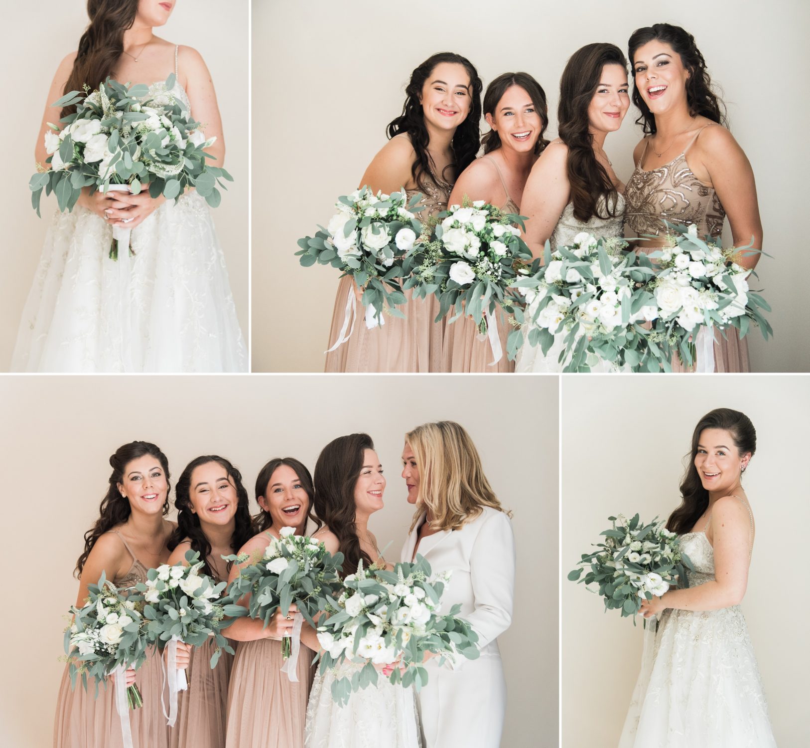 luxury wedding photography bride and bridesmaids
