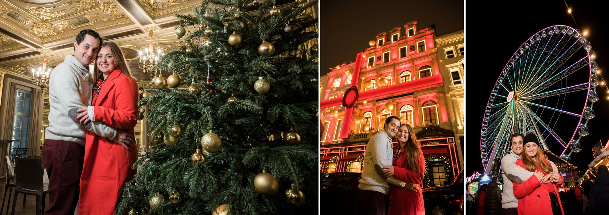 London Proposal photography at Christmas 1