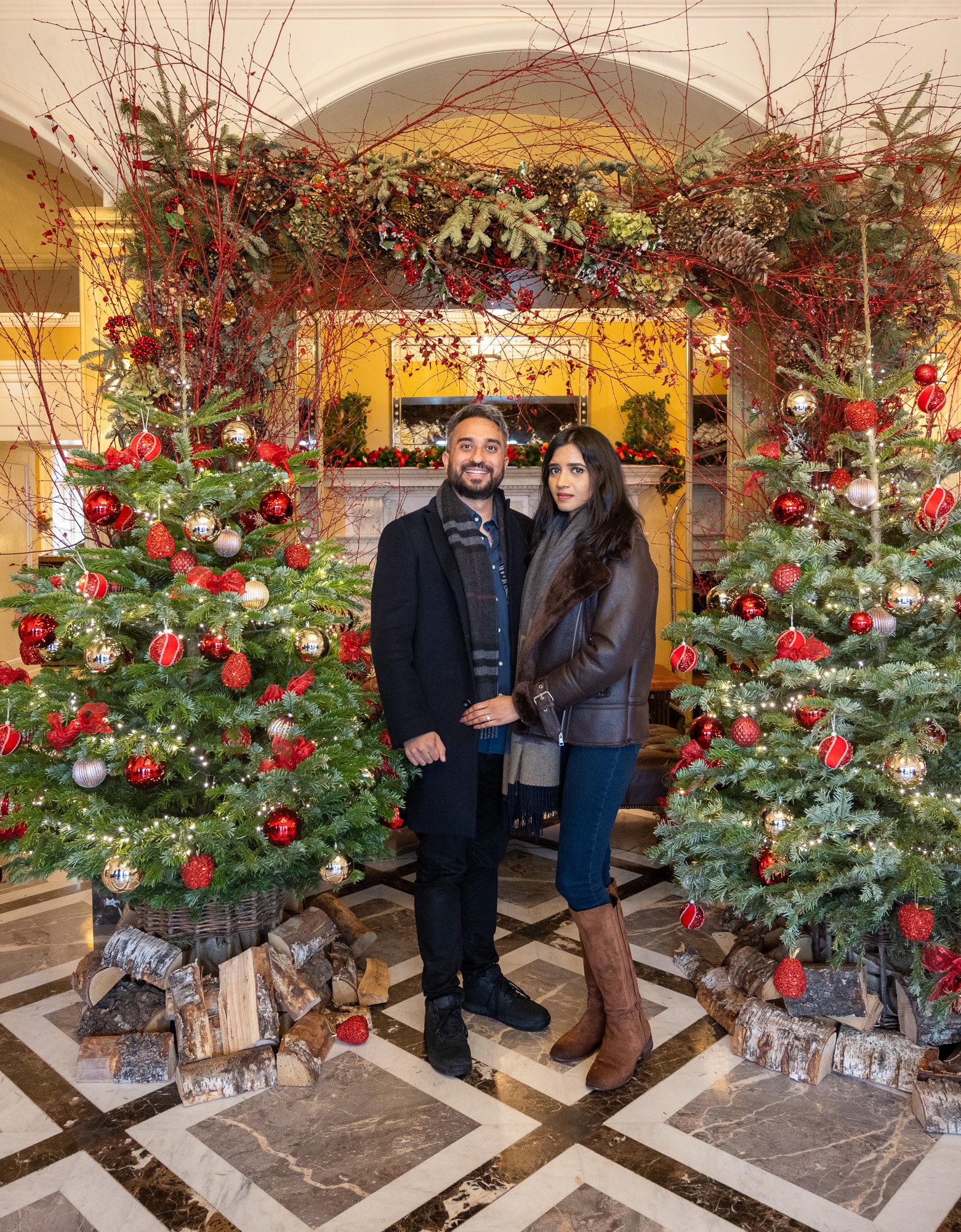 four seasons hamshire wedding proposal at Christmas 