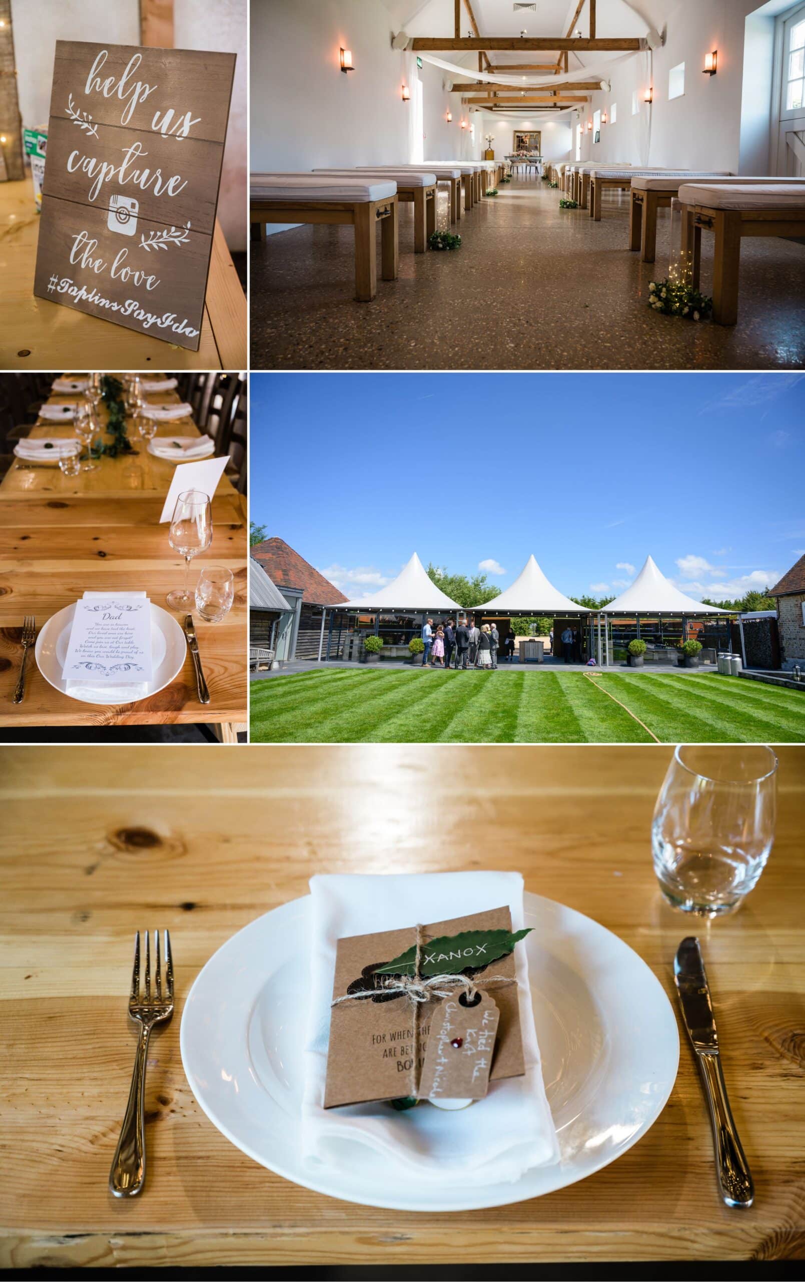 Southend Barns wedding details 