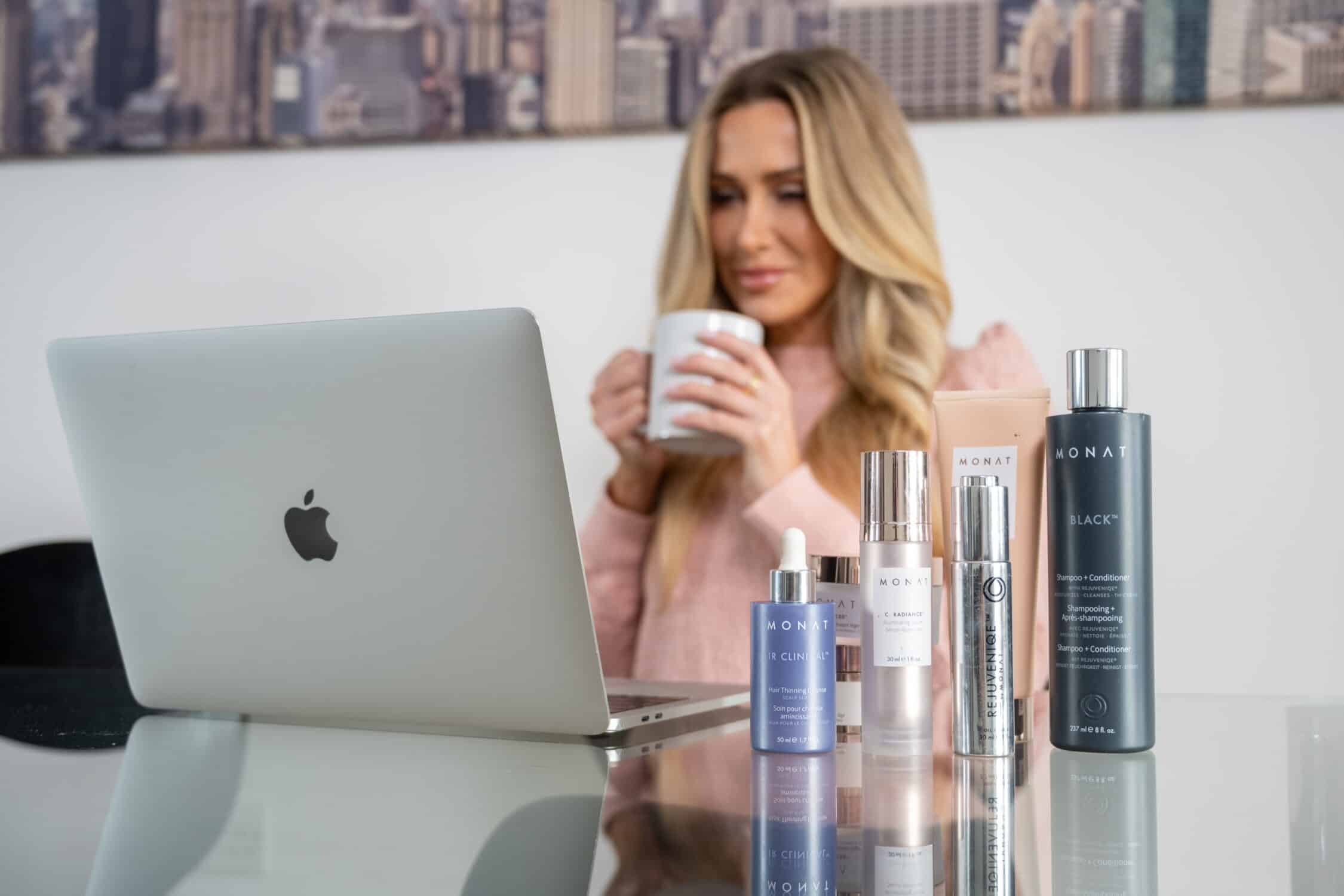 personal brand photography with products 
