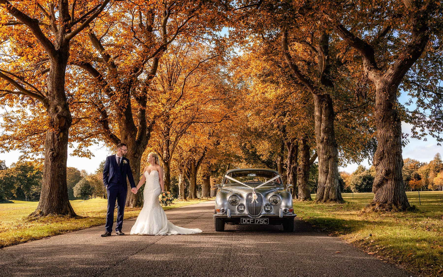 goodwood-house-autumn-wedding-bride-and-groom