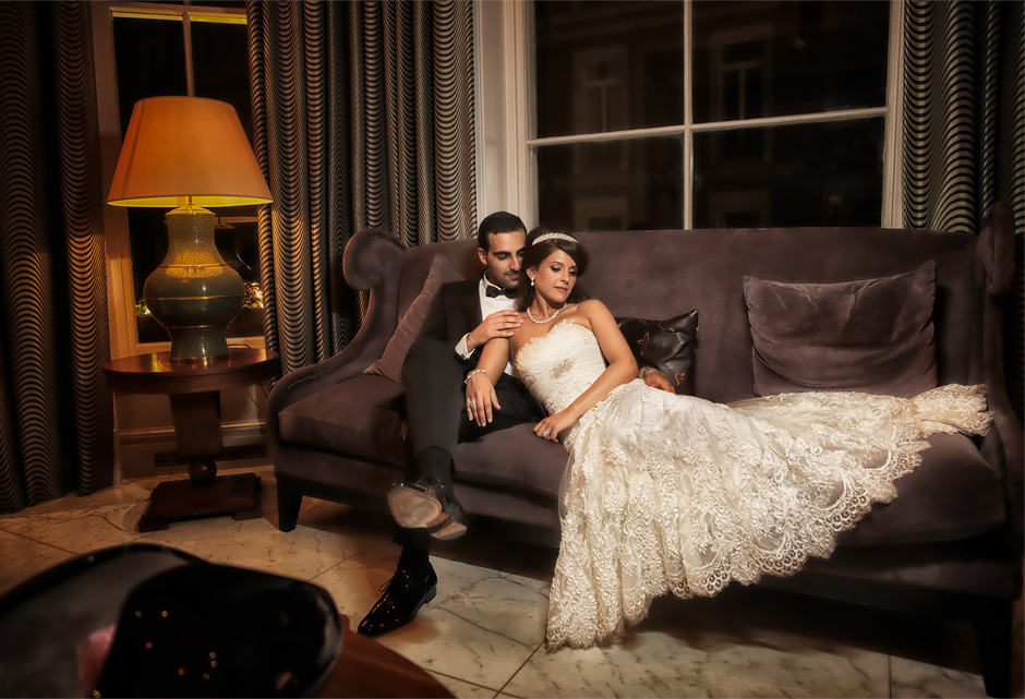 London wedding of Sahar & Alex at the Langham Hotel
