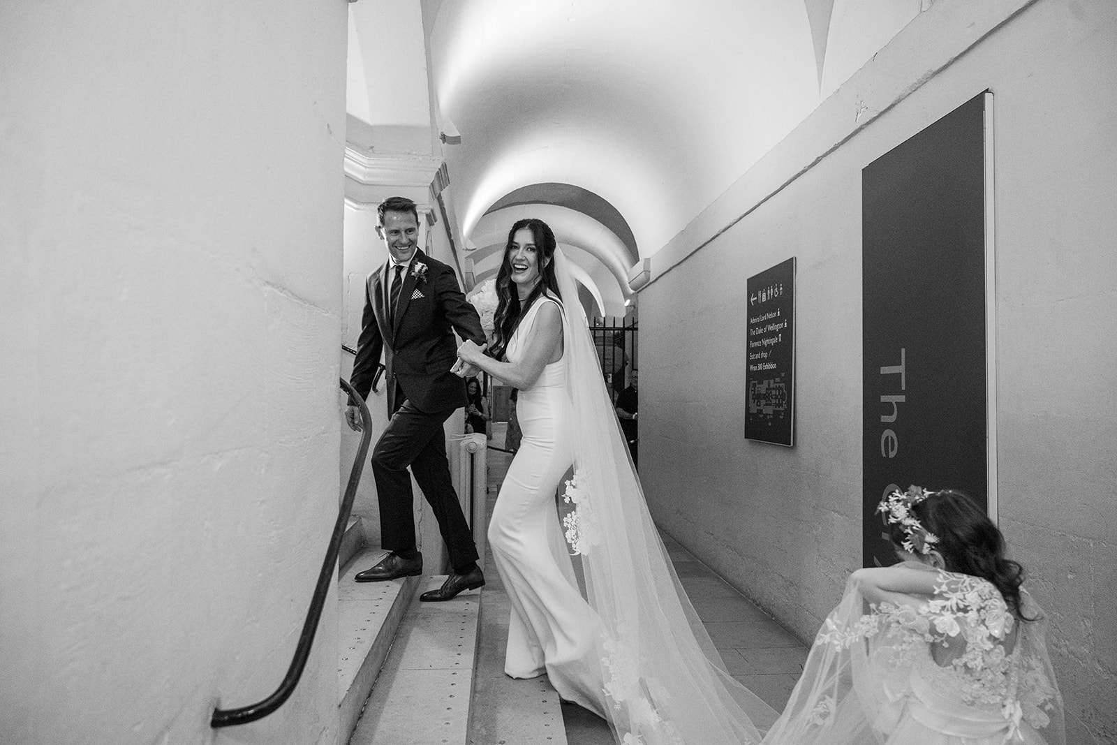 Sam and Matt Wilson wedding portrait outside St Paul's Cathedral