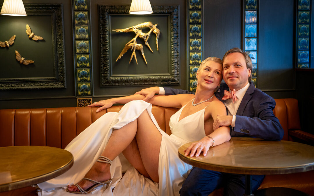 Ealing Wedding in the Rain and The Village Inn | Alexei & Nataliia
