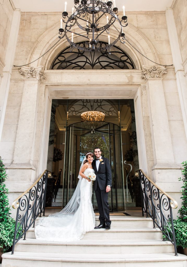 Bride And Groom At Wedding Venue Photography London
